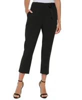 Dkny Women's Tab-Waist D-Ring Ankle Pants