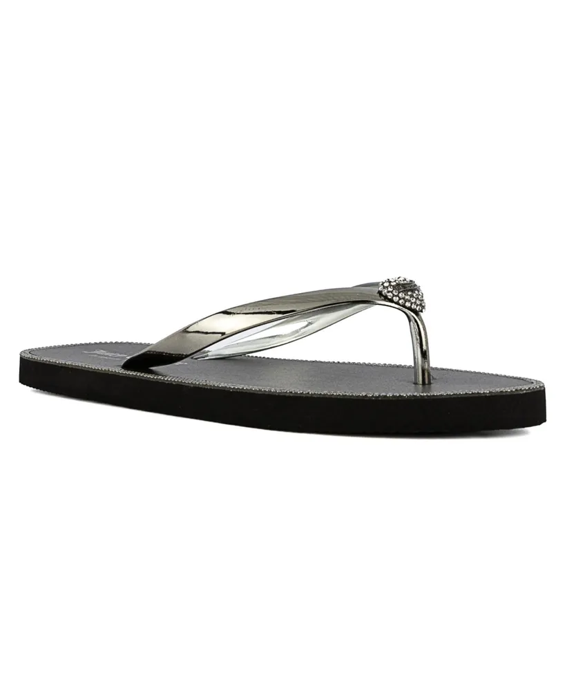 Juicy Couture Women's Sparks Flat Thong Sandals Women's Shoes 