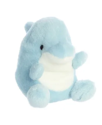 Aurora Mini Clicks Dolphin Palm Pals Adorable Plush Toy Blue 5"