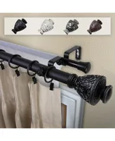 Veda 1" Double Curtain Rod 66-120"