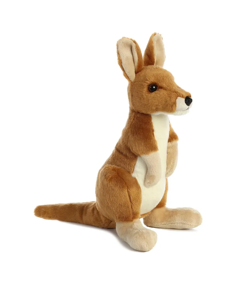 Aurora Medium Kangaroo Flopsie Adorable Plush Toy Brown 12"