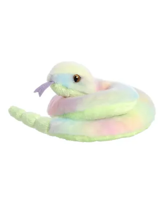 Aurora Small Lula Snake Mini Flopsie Adorable Plush Toy Multicolor 8"