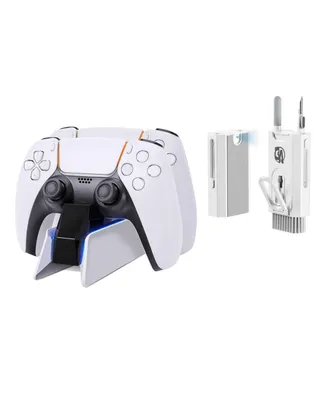 Bolt Axtion PS5 Controller Charging Station with Fast Dual Charging Dock PS5 Charger with Bundle