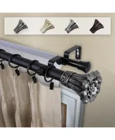 Blossom 1" Double Curtain Rod 160-240"