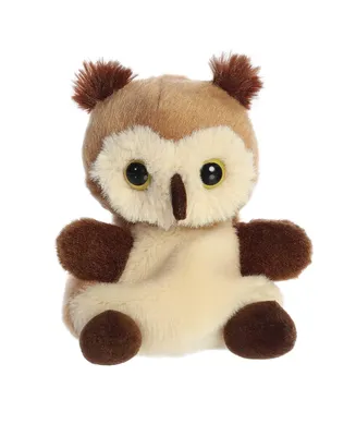 Aurora Mini Barnie Owl Palm Pals Adorable Plush Toy Brown 5"