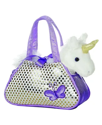 Aurora Small Aurora Unicorn Fancy Pals Fashionable Plush Toy Purple 7"
