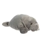 Aurora Large Manny Manatee Grand Flopsie Adorable Plush Toy Gray 16"