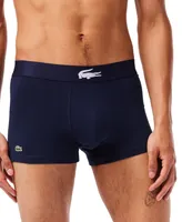 Lacoste Men's Casual Stretch Boxer Brief Set, 3 Pack - Thyme-Navy Blue