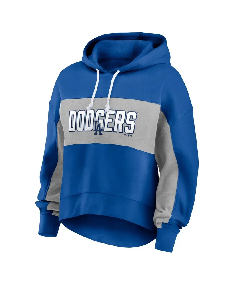 Women's Fanatics Royal Los Angeles Dodgers Filled Stat Sheet Pullover Hoodie