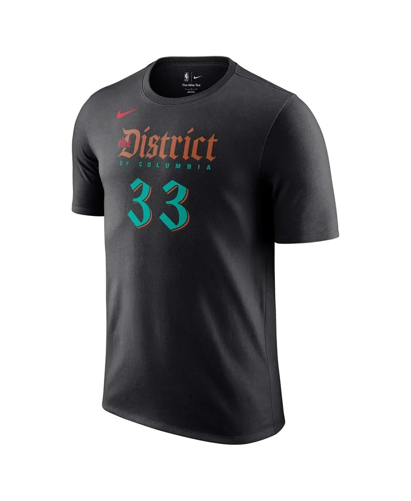 Men's Nike Kyle Kuzma Black Washington Wizards 2023/24 City Edition Name and Number T-shirt