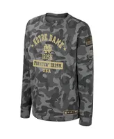 Big Boys Colosseum Camo Notre Dame Fighting Irish Oht Military-Inspired Appreciation Dark Star Long Sleeve T-shirt