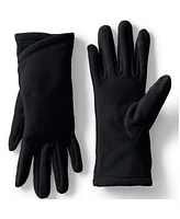 Lands' End Women's Anyweather Fleece Ez Touch Screen Gloves