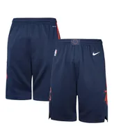 Big Boys Nike Navy Philadelphia 76ers 2023/24 City Edition Swingman Performance Shorts