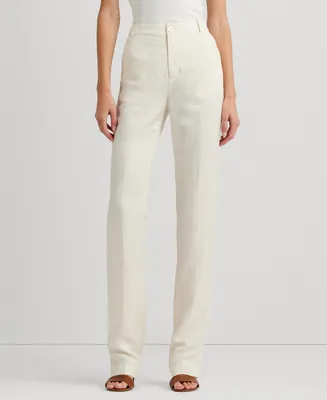 Lauren Ralph Lauren Women's Linen-Blend Twill Pants