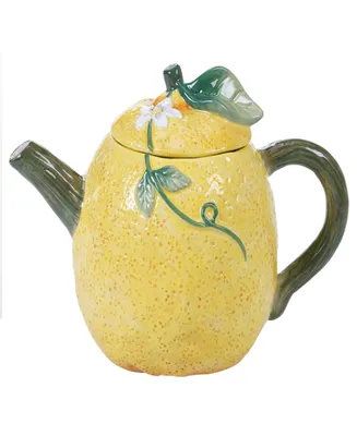 Certified International Citron 3-d Lemon Teapot