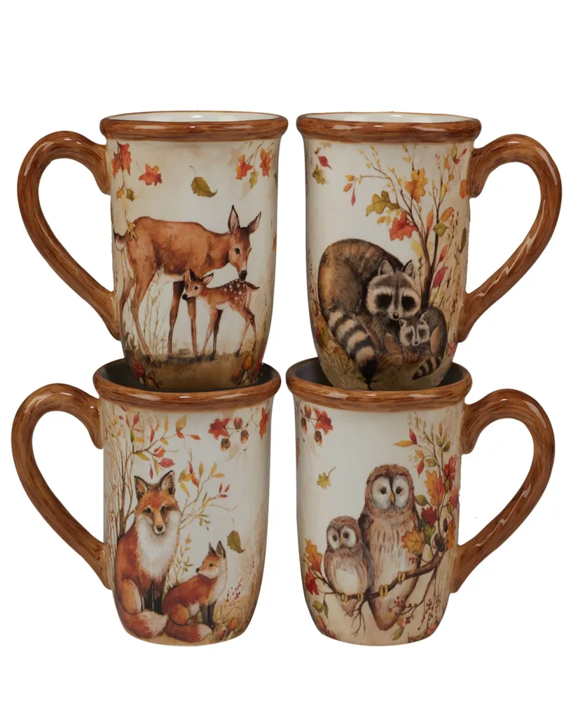 Pine Forest Set of 4 Mug