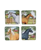 Certified International Clover Farm 4-Pc. Salad Plates asst.