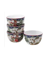 Certified International Magic of Christmas Santa 16 Piece Dinnerware