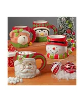 Certified International Holiday 4 Piece Mug Set