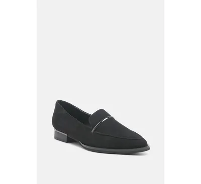 Rag & Co Paulina Womens Suede Leather Loafers