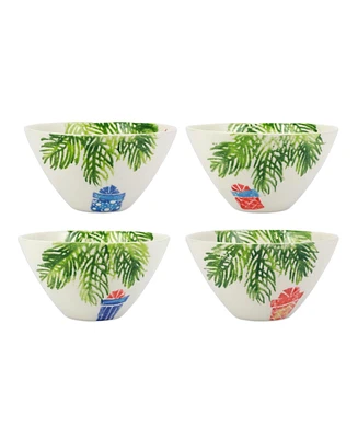 Vietri Nutcrackers Dinnerware Cereal Bowls, Set of 4