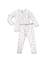 Bellabu Bear Toddler| Child Unisex Unicorn Set of 2 Piece Pajamas