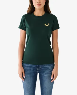 True Religion Women's Short Sleeve Crew T-shirt