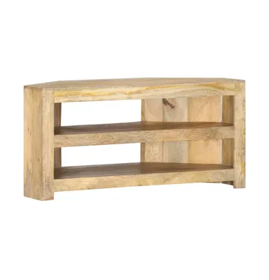 Corner Tv Stand 35.4"x17.7"x17.7" Solid Wood Mango