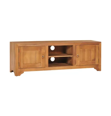 vidaXL Tv Unit 45.3"x11.8"x15.7" Solid Wood Teak