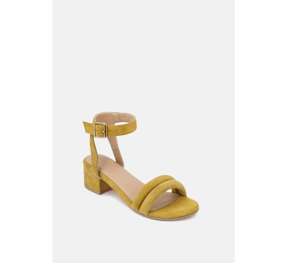Amelia Womens Minimalist Block Heel Sandal