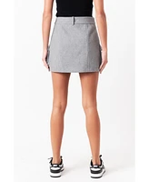 Women's Wool Cargo Skirt