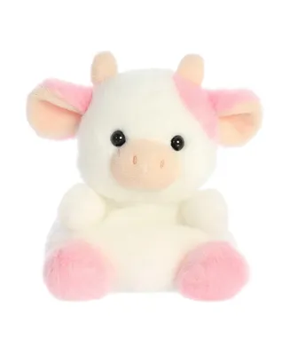 Aurora Mini Belle Strawberry Cow Palm Pals Adorable Plush Toy Pink 5"