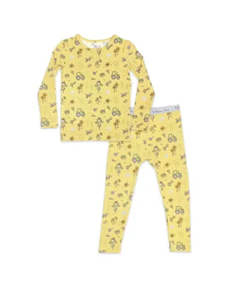 Bellabu Bear Toddler |Child Unisex Autumn Harvest Set of 2 Piece Pajamas