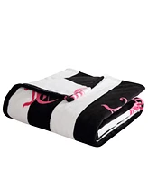 Juicy Couture Cabana Plush Striped Throw, 50" x 70"