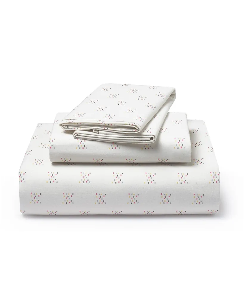 Justina Blakeney Xoxo 200-Thread Count Cotton Percale 4-Pc. Sheet Set