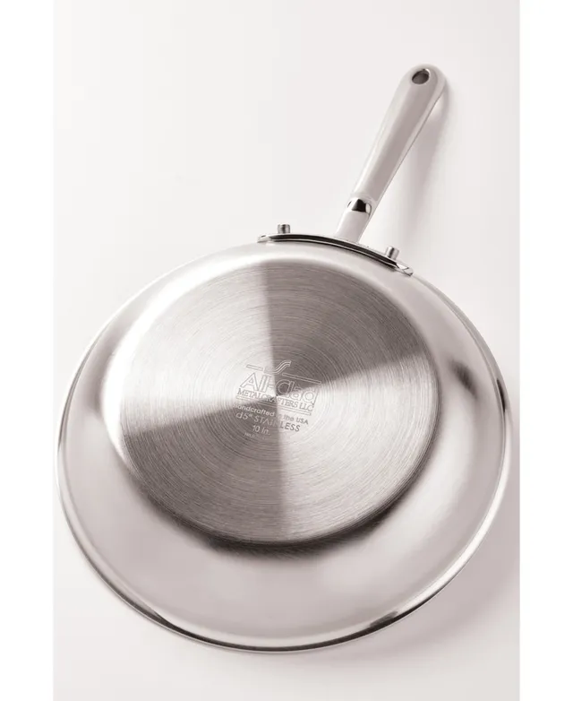 All-Clad D5 Brushed Stainless Steel Universal Pan with Lid, 4.5 qt.