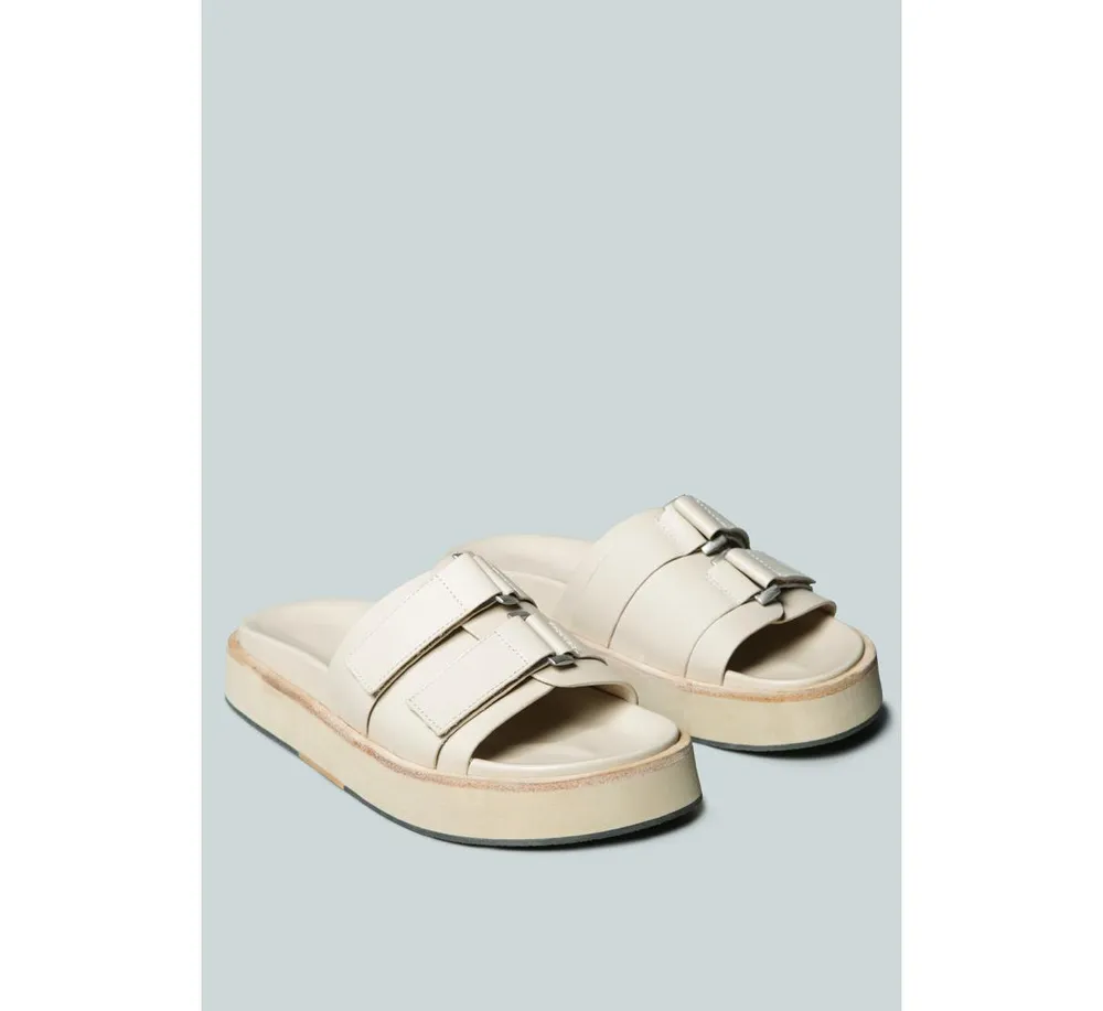 Aniston Buckled Flatform Women Slip-On Sandal