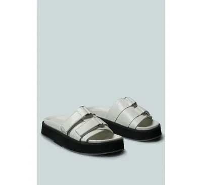 Aniston Buckled Flatform Women Slip-On Sandal