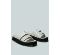 Aniston Buckled Flatform Women Slip-On Sandal