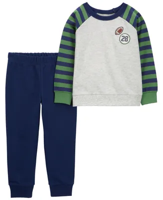Carter's Toddler Boys Football Raglan T-shirt and Pants, 2 Piece Set