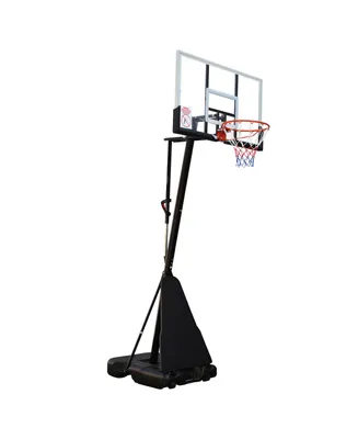 7.5ft - 10ft Height-Adjustable Portable Basketball Hoop
