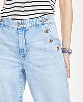 On 34th Women's Sailor High-Rise Wide-Leg Jeans, Created for Macy's