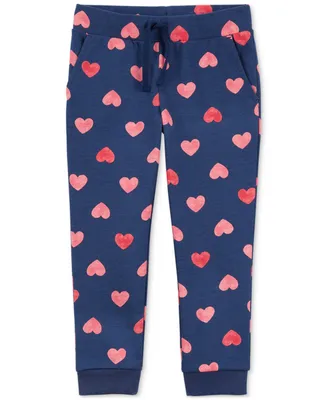 Carter's Toddler Girls Heart-Print Cotton Jogger Pants