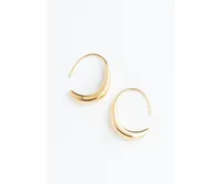 Starfish Project Crescent Moon Thread Drop Earrings in Gold