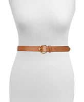 Frye Diamond-Embossed Leather Belt