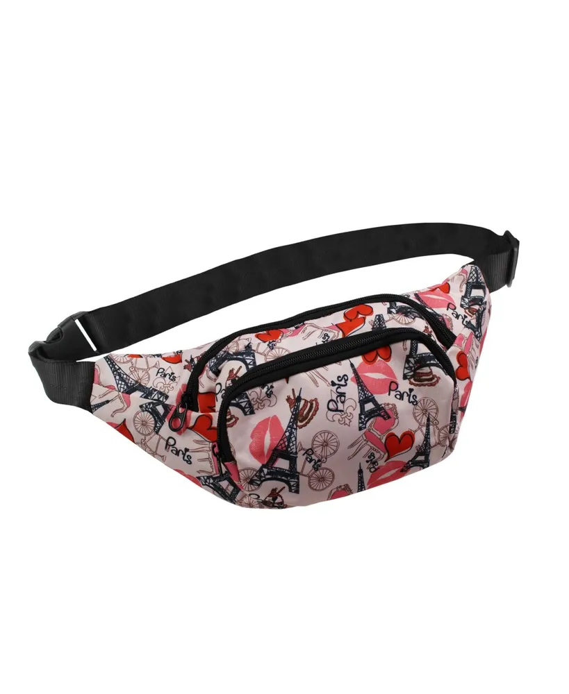 World Traveler Paris 14-Inch Fanny Pack Adjustable Crossbody Waist Pack