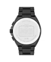 Coach Men's Jackson Black Stainless Steel Bracelet Watch 45mm