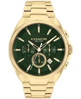 Coach Men's Jackson Gold-Tone Stainless Steel Bracelet Watch 45mm
