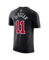 Men's Nike DeMar DeRozan Black Chicago Bulls 2023/24 City Edition Name and Number T-shirt