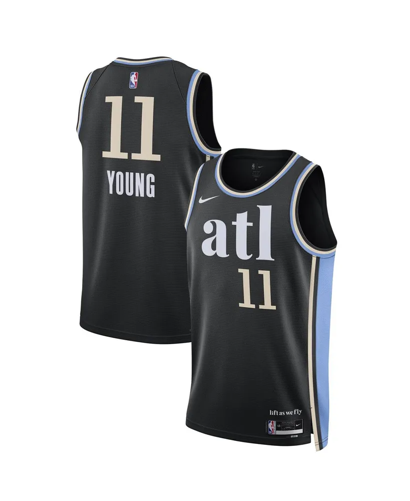 Men's and Women's Nike Trae Young Black Atlanta Hawks 2023/24 Swingman Jersey - City Edition